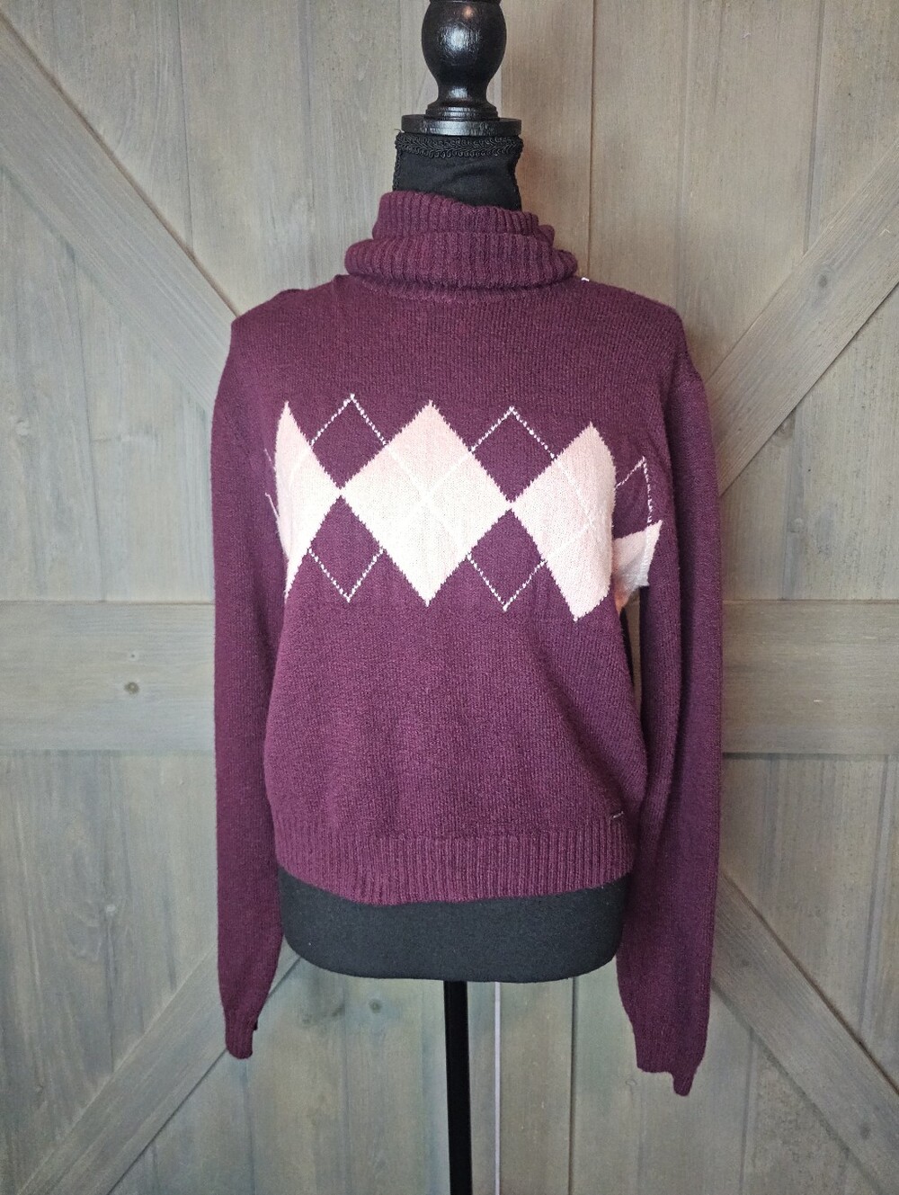 Hollister Burgundy Turtleneck Sweater Women's Large